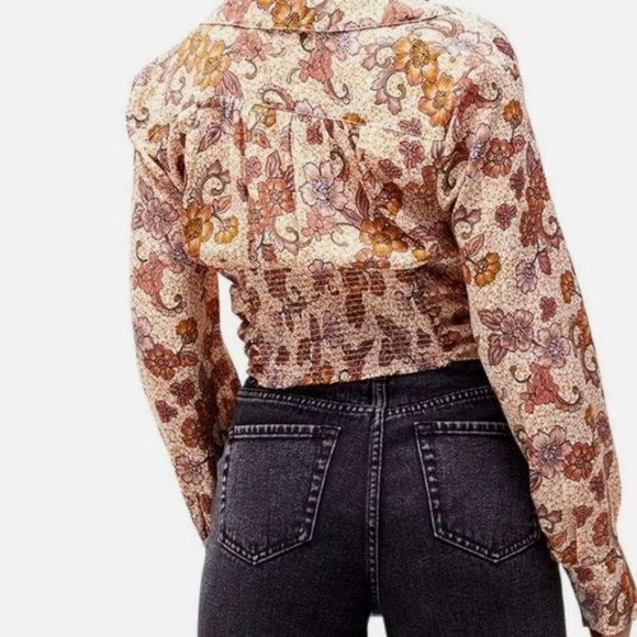 FREE PEOPLE GOT YOU PRINTED TOP - Picture 3 of 13